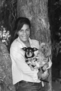 Wendy Nan Rees with dogs